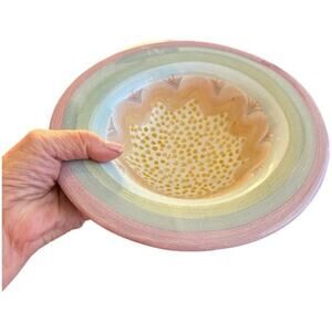 Mackenzie Childs Brittany Multicolored 8.5” Hand Crafted Boho Bowl